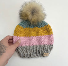Load image into Gallery viewer, Toque Knit - 4 Colorblock
