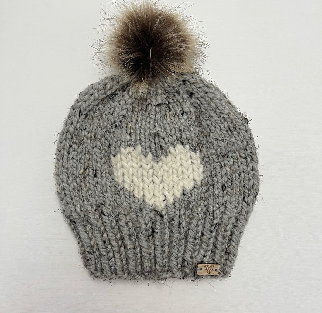Toque Knit - Solid Heart