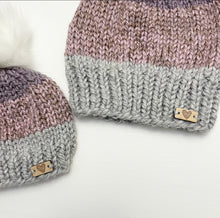 Load image into Gallery viewer, Toque Knit 3 tone - Customizable Mommy and Me Set
