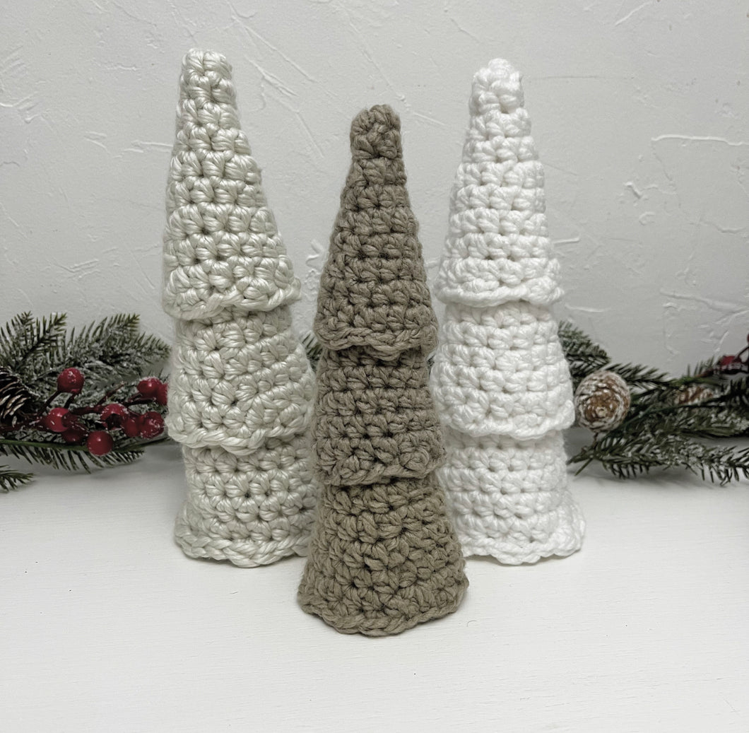 Christmas Trees - Crocheted 3 Tier