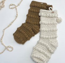 Load image into Gallery viewer, Knit Bobble Stocking
