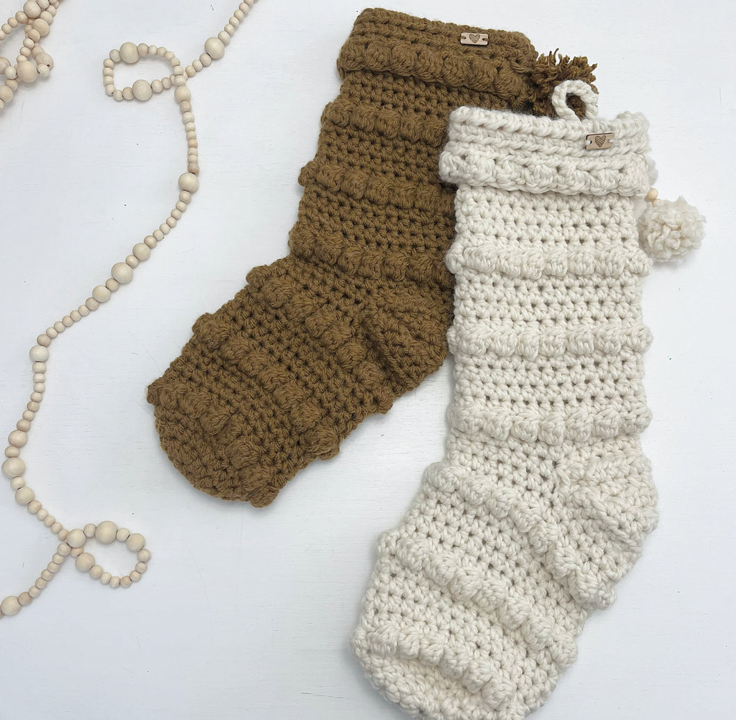 Knit Bobble Stocking